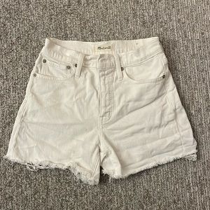 Madewell high rise denim shorts